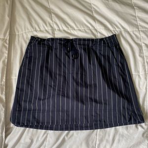 Athleta Navy Blue Pinstripe Skort
